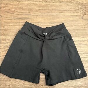 Bombshell Sportswear Black Sculpt Knot Shorts